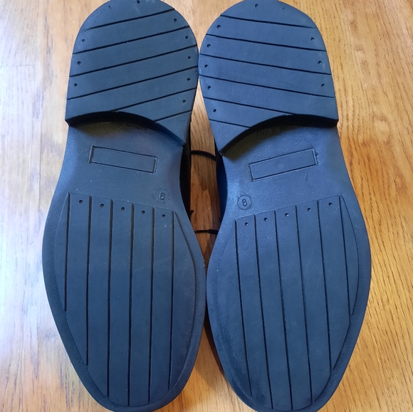 Vintage Stafford Men’s Black Leather Cap Toe Oxford. Made in Italy. Size:9 M - Picture 6 of 8